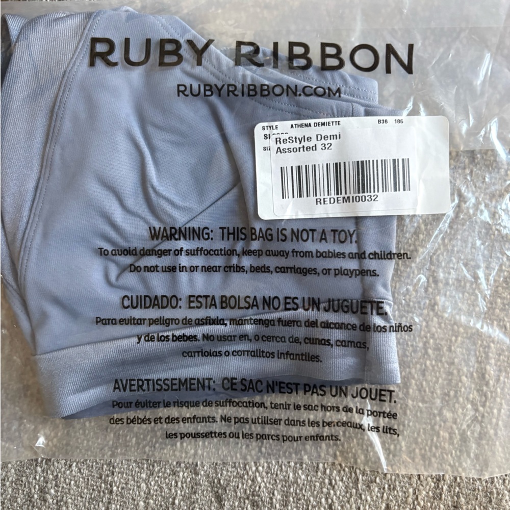 Ruby Ribbon Athena Demiette Lightweight Bra - Picture 4 of 5